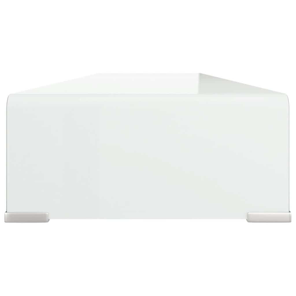 TV Stand/Monitor Riser Glass Green 110x30x13 cm