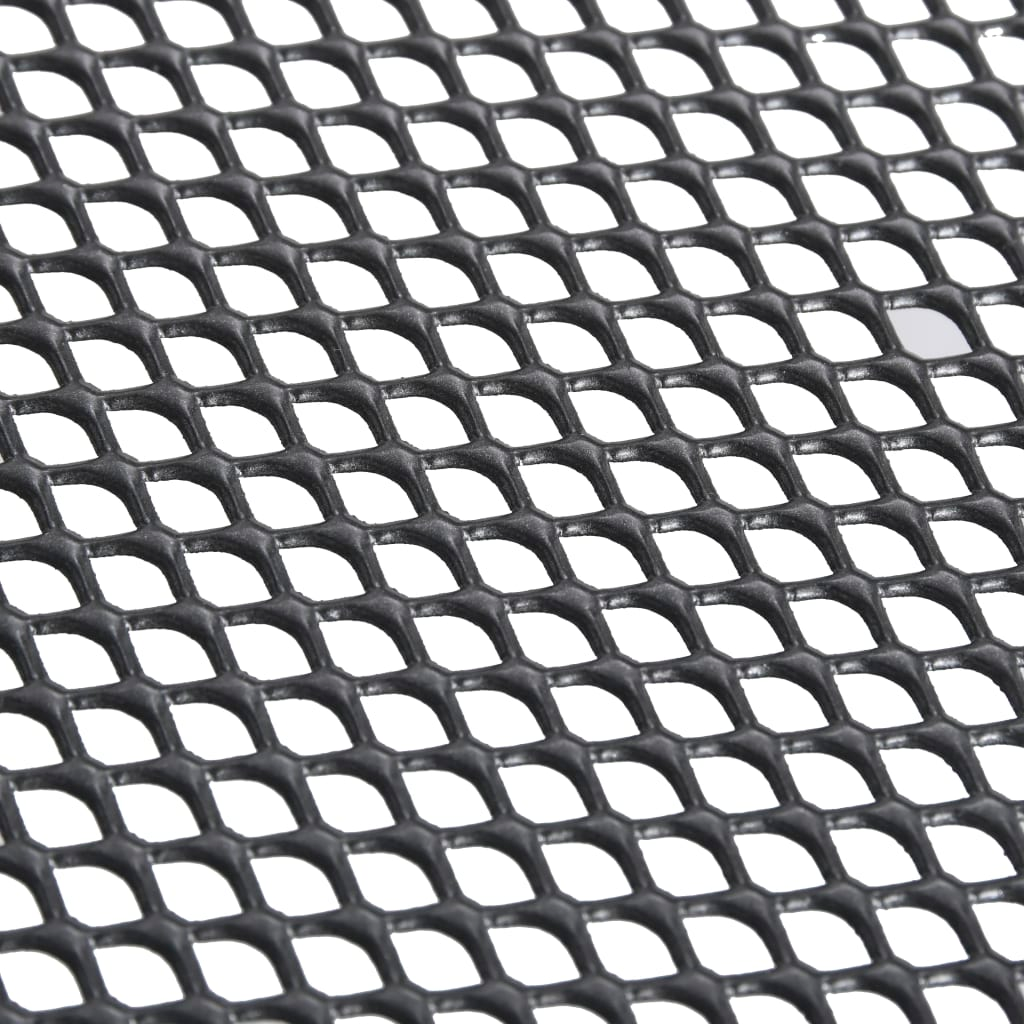 Folding Mesh Table 80x80x72 cm Steel Anthracite