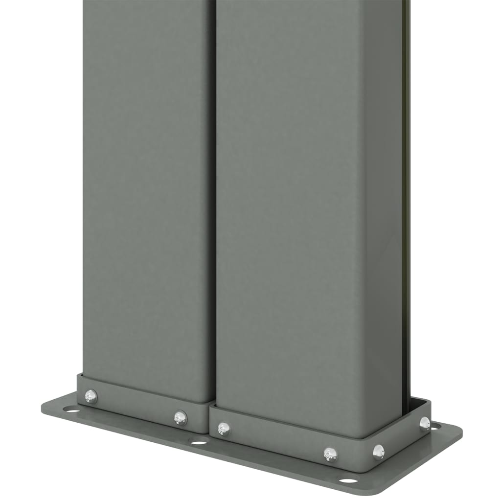 Retractable Side Awning Black 160x600 cm