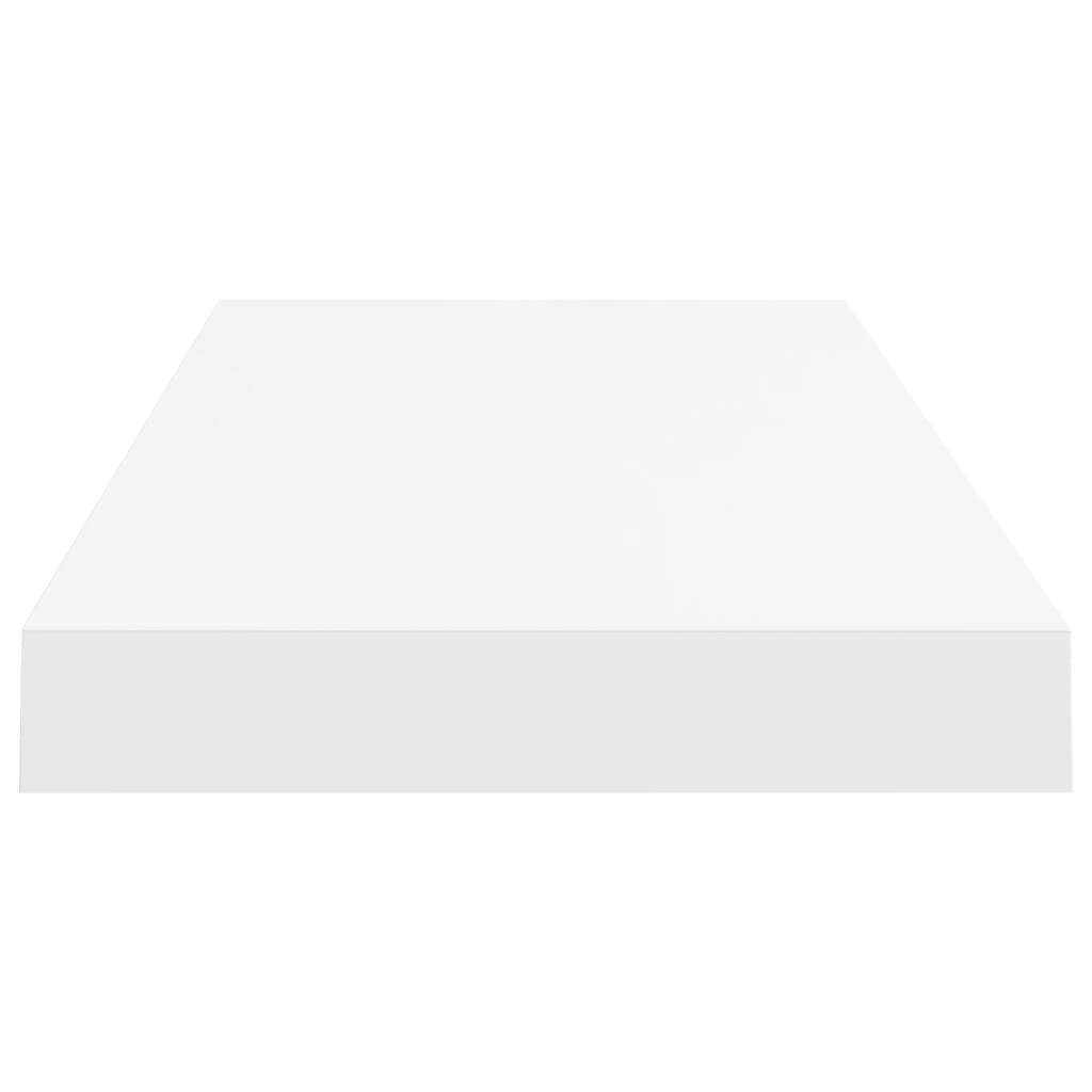 Floating Wall Shelf White 60x23.5x3.8 cm MDF