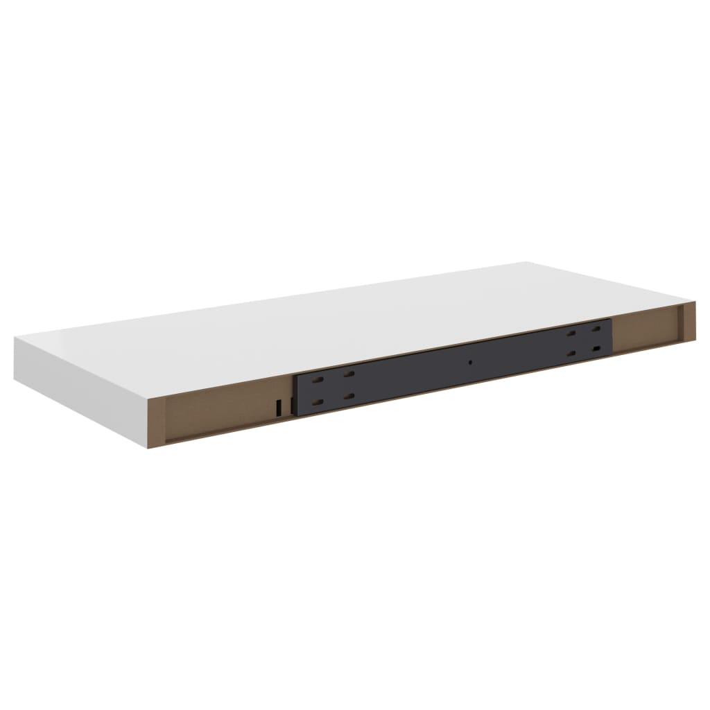 Floating Wall Shelf White 60x23.5x3.8 cm MDF