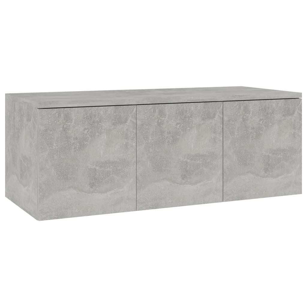 TV Cabinet Concrete Grey 80x34x30 cm Engineered Wood