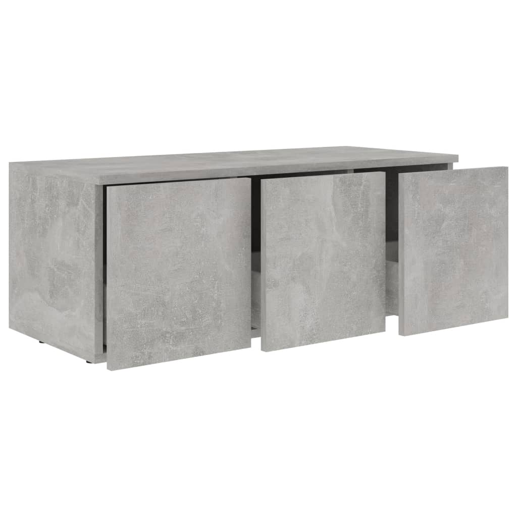 TV Cabinet Concrete Grey 80x34x30 cm Engineered Wood