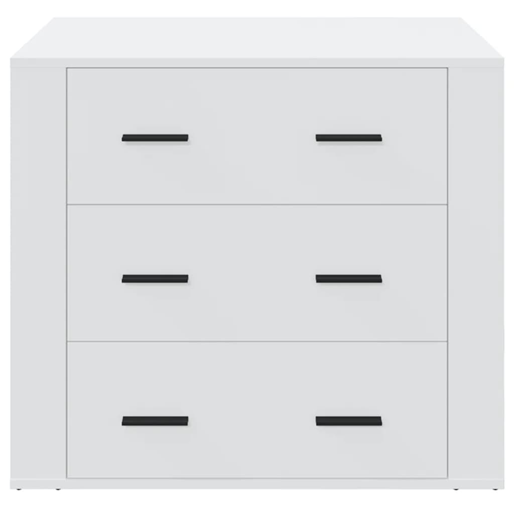 Sideboard White 80x33x70 cm Engineered Wood