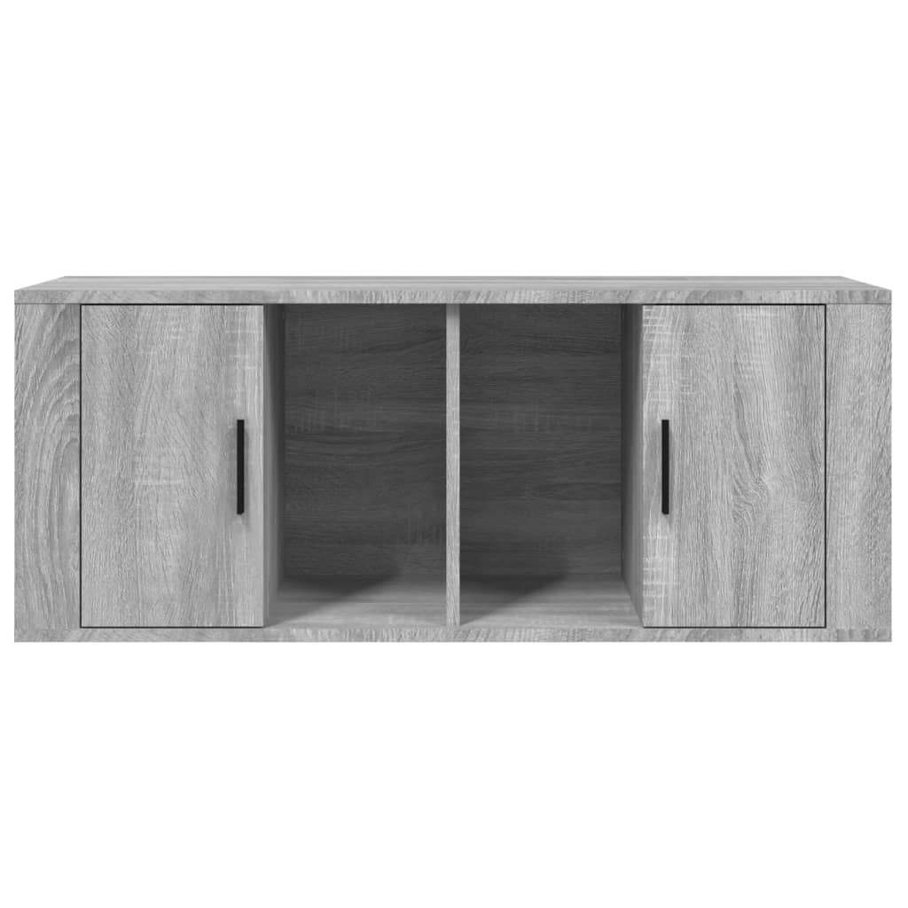 TV Cabinet Grey Sonoma 100x35x40 cm Engineered Wood