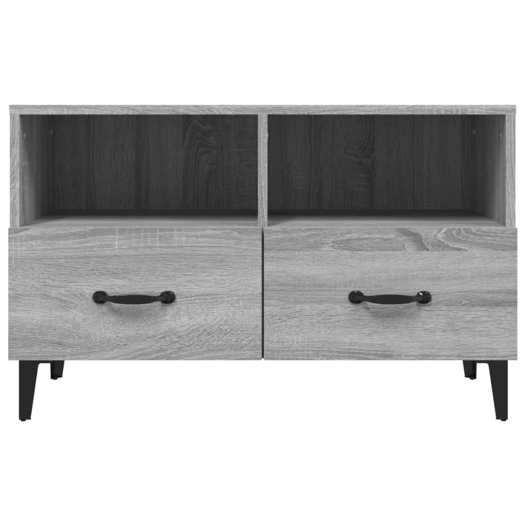 TV Cabinet Grey Sonoma 80x36x50 cm Engineered Wood