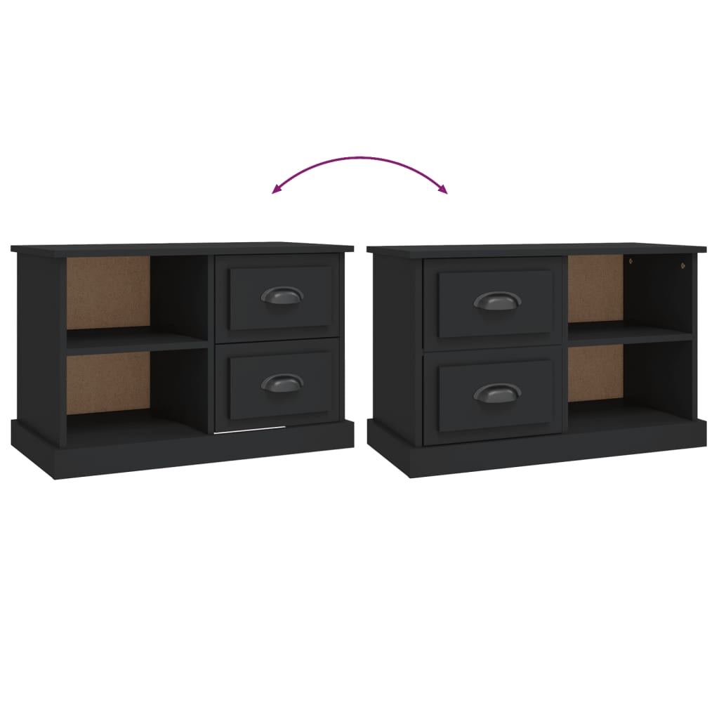 TV Cabinet Black 73x35.5x47.5 cm Engineered Wood
