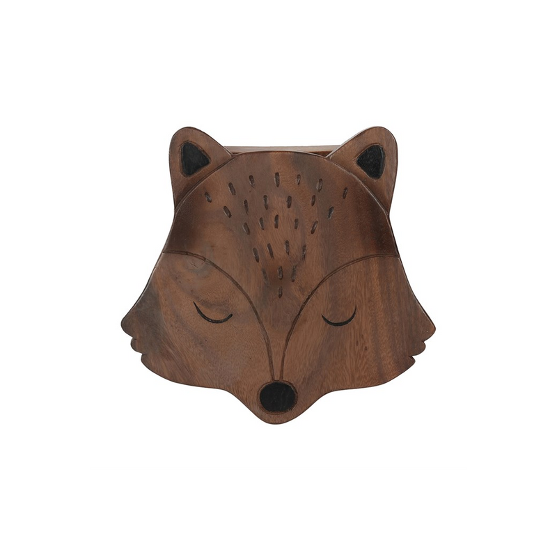26cm Children's Wooden Fox Stool