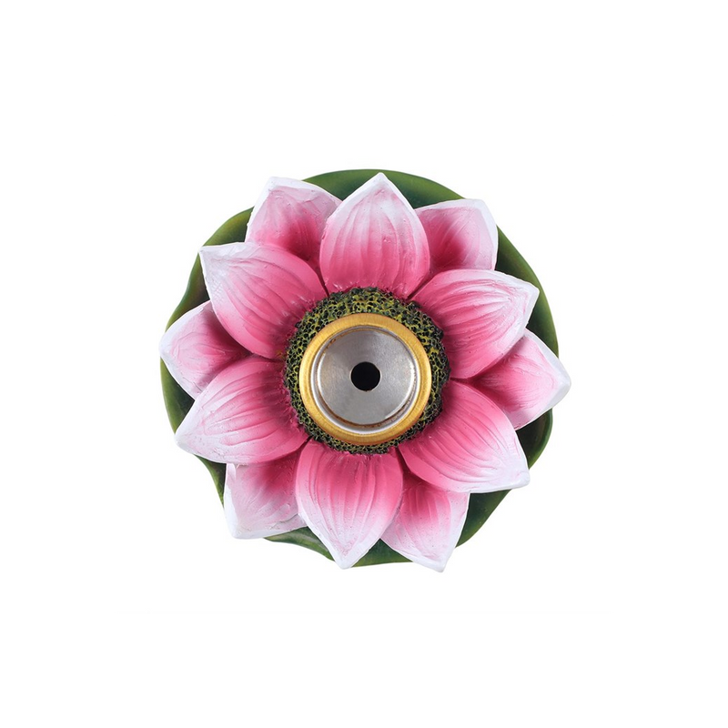 Coloured Lotus Backflow Incense Burner