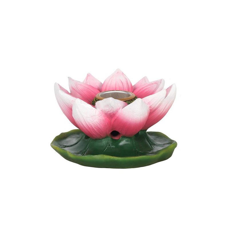 Coloured Lotus Backflow Incense Burner