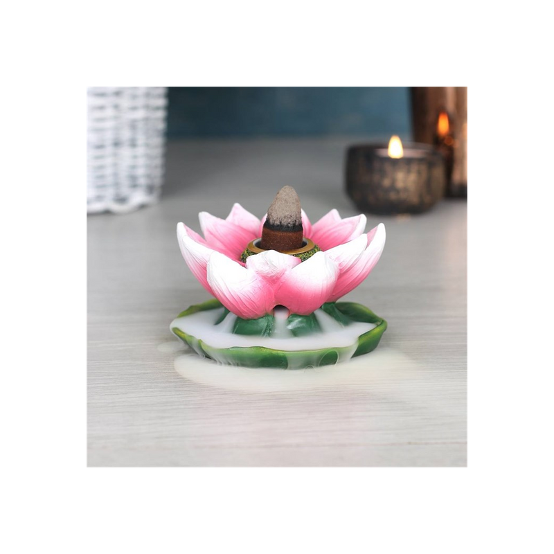 Coloured Lotus Backflow Incense Burner