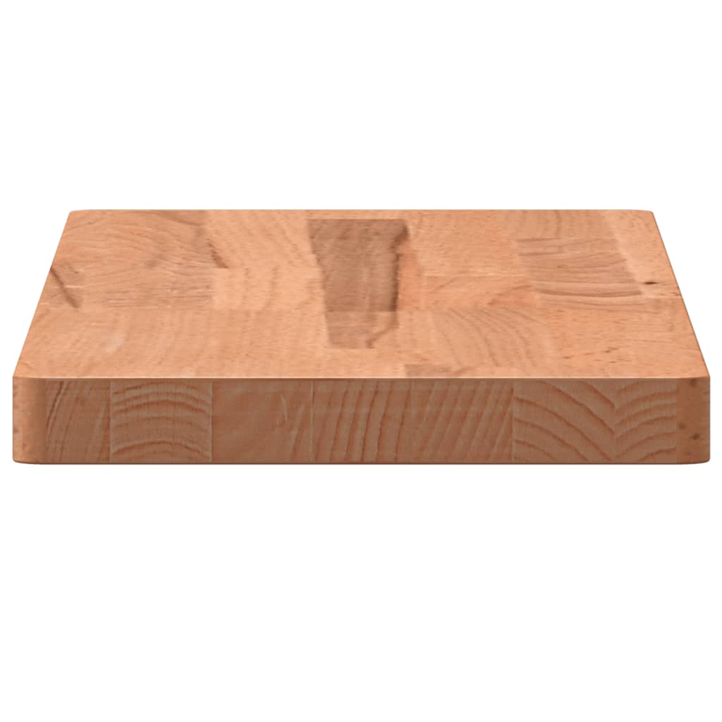 Wall Shelf 60x20x2.5 cm Solid Wood Beech