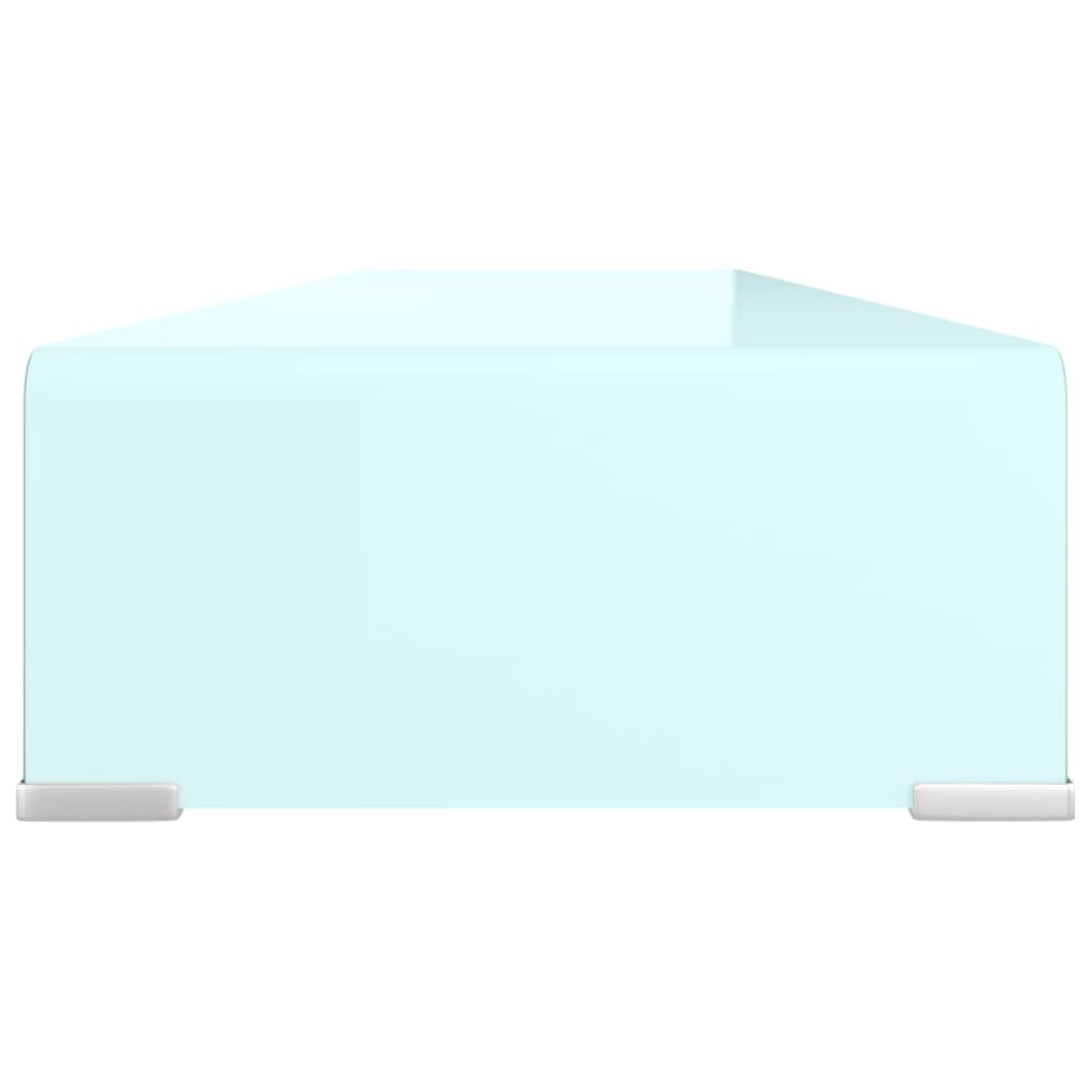 TV Stand/Monitor Riser Glass Green 110x30x13 cm