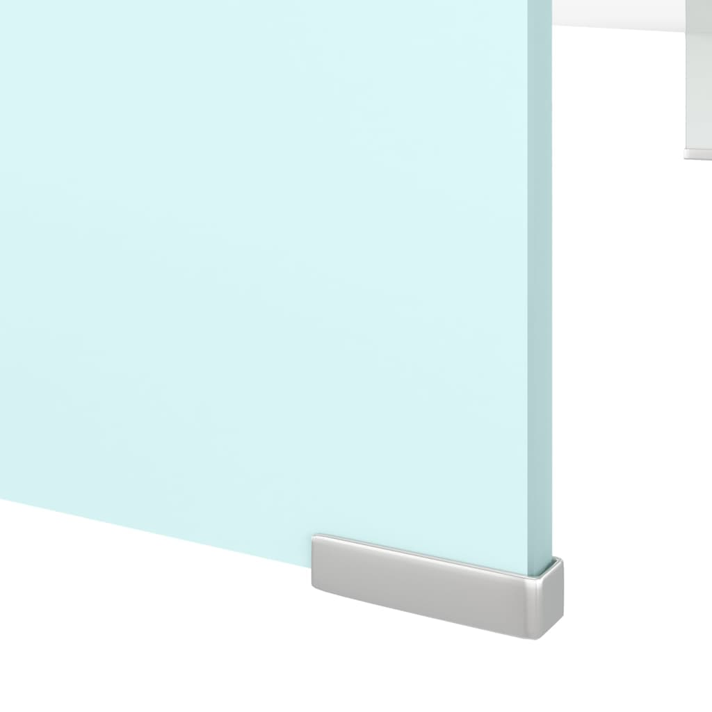 TV Stand/Monitor Riser Glass Green 110x30x13 cm