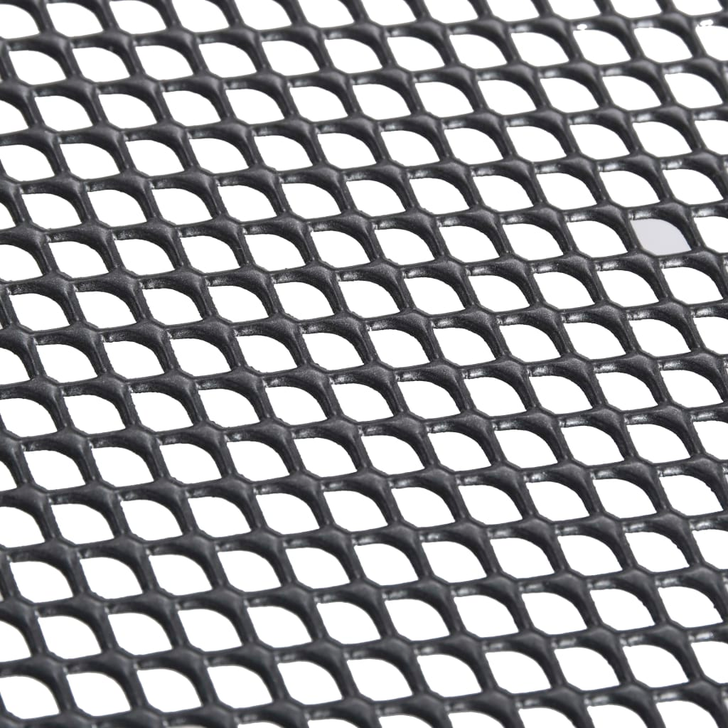 Folding Mesh Table 80x80x72 cm Steel Anthracite