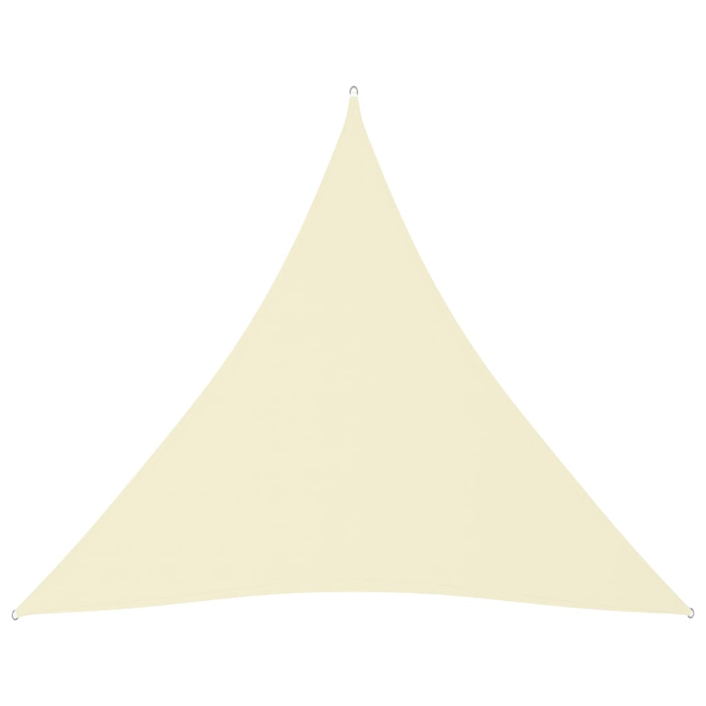 Sunshade Sail Oxford Fabric Triangular 4x4x4 m Cream