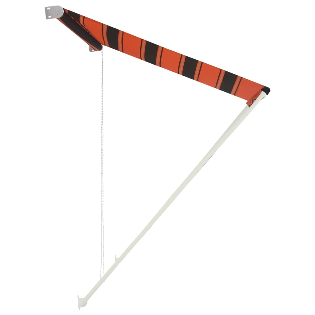 Retractable Awning 300x150 cm Orange and Brown