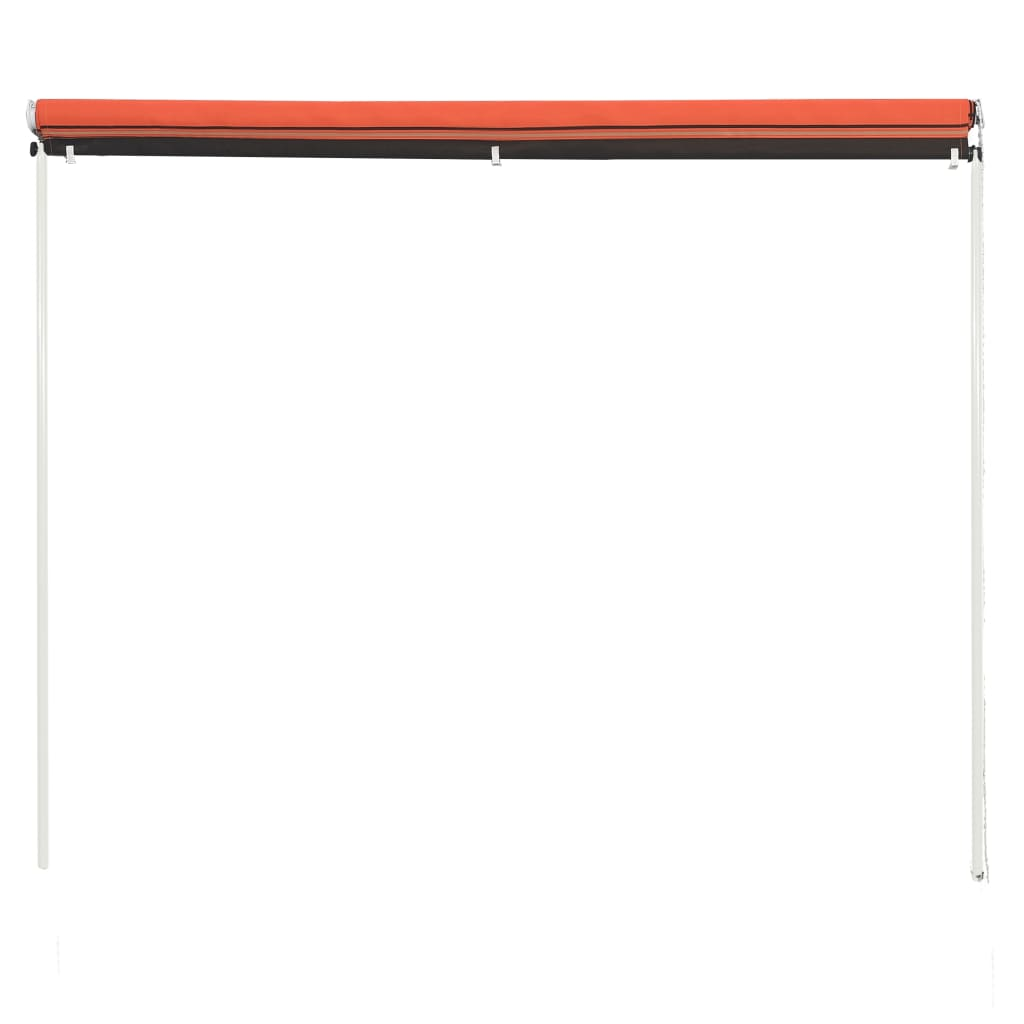 Retractable Awning 300x150 cm Orange and Brown