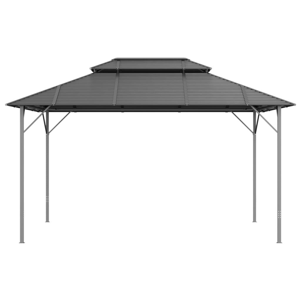 Gazebo with Double Roof 3x4 m Anthracite