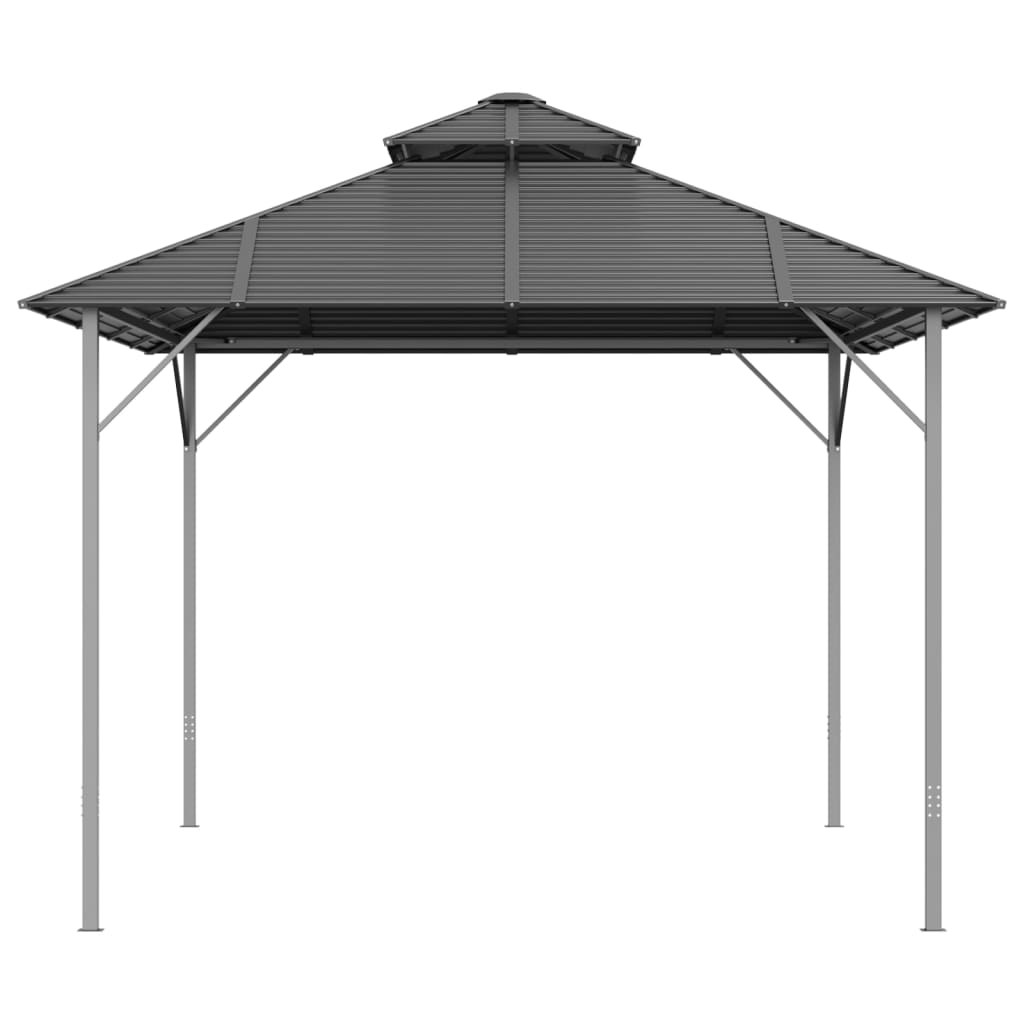 Gazebo with Double Roof 3x4 m Anthracite