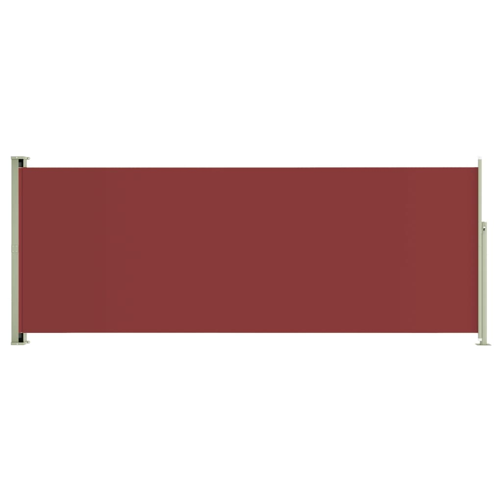 Patio Retractable Side Awning 117x300 cm Red