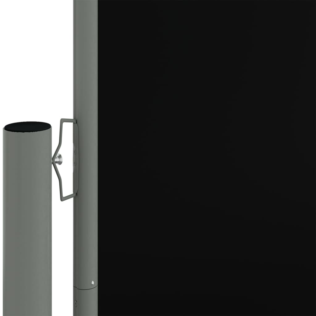 Retractable Side Awning Black 160x600 cm