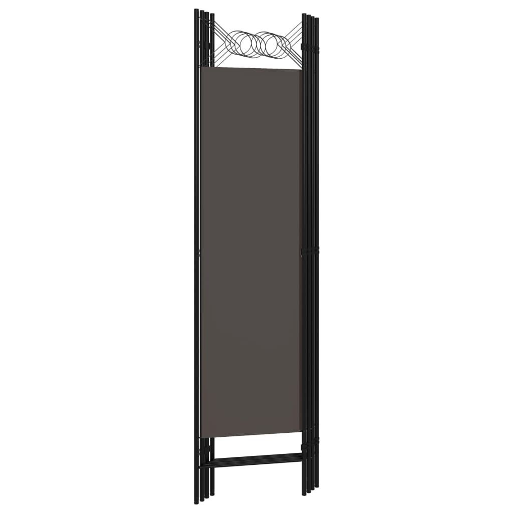 4-Panel Room Divider Anthracite 160x180 cm