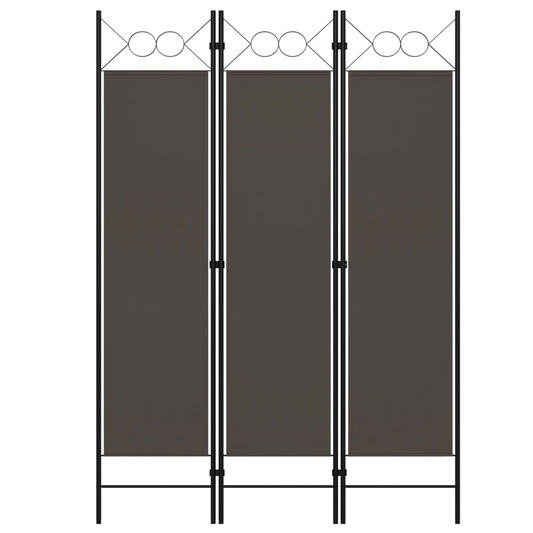 3-Panel Room Divider Anthracite 120x180 cm