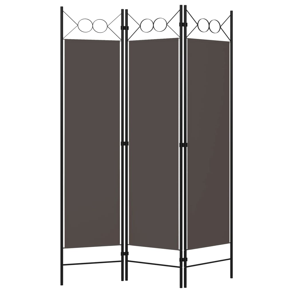 3-Panel Room Divider Anthracite 120x180 cm