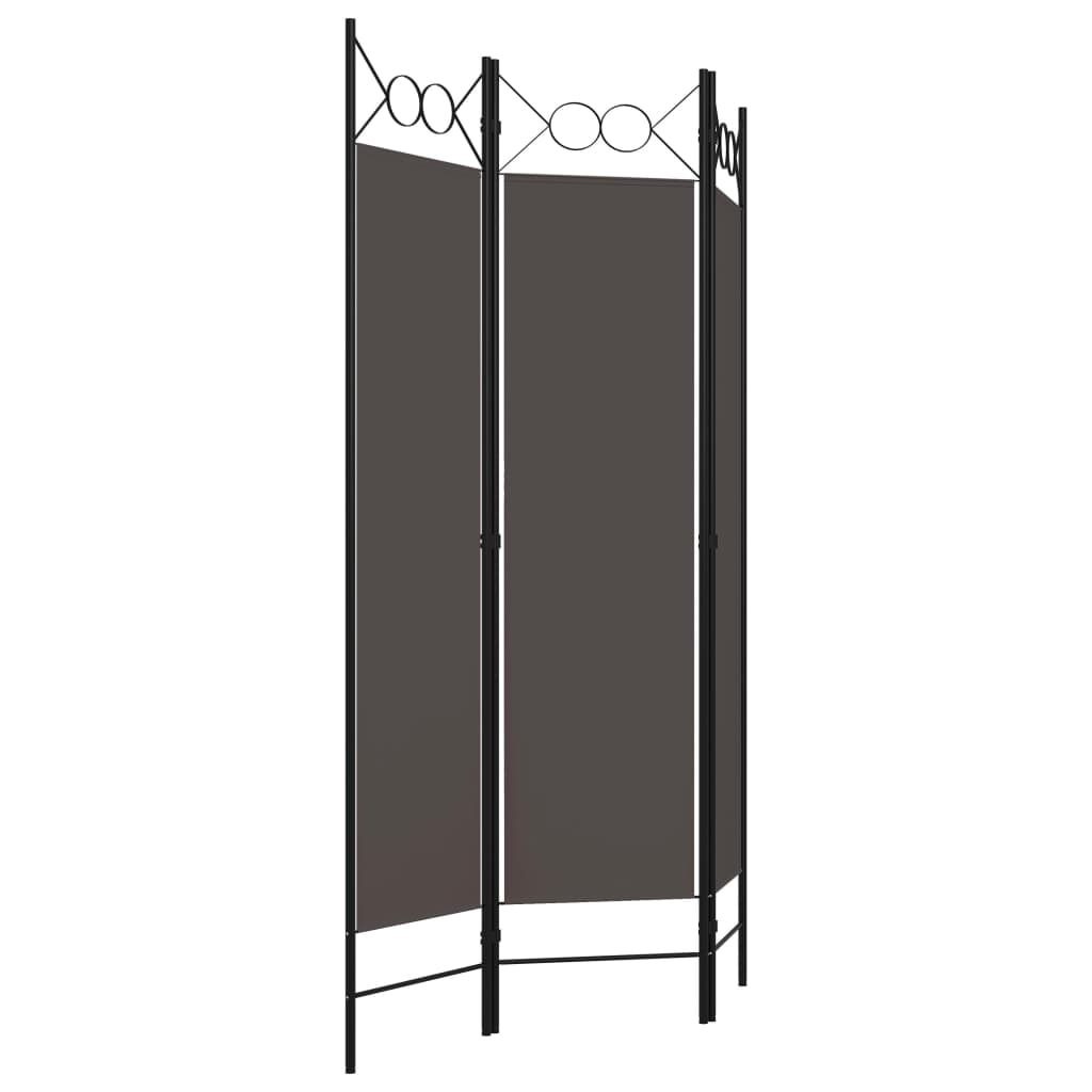 3-Panel Room Divider Anthracite 120x180 cm