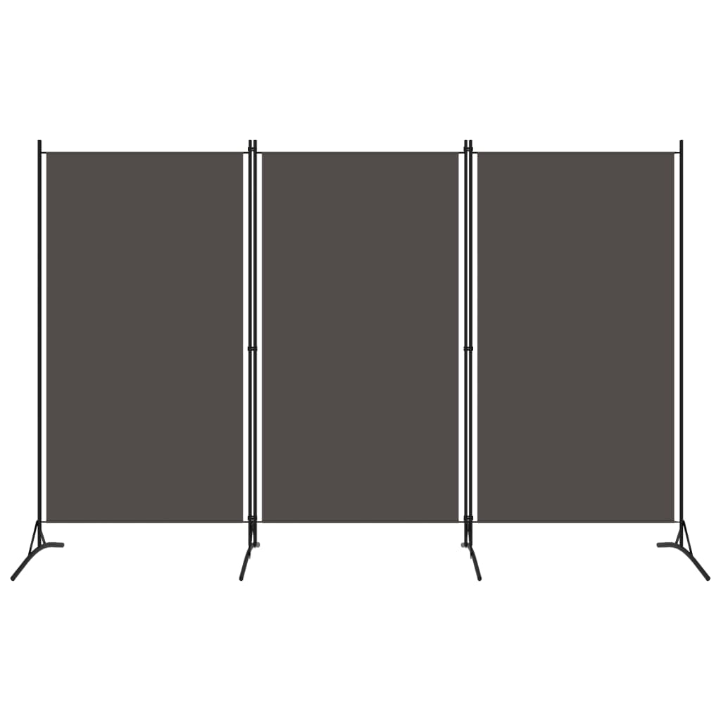 3-Panel Room Divider Anthracite 260x180 cm