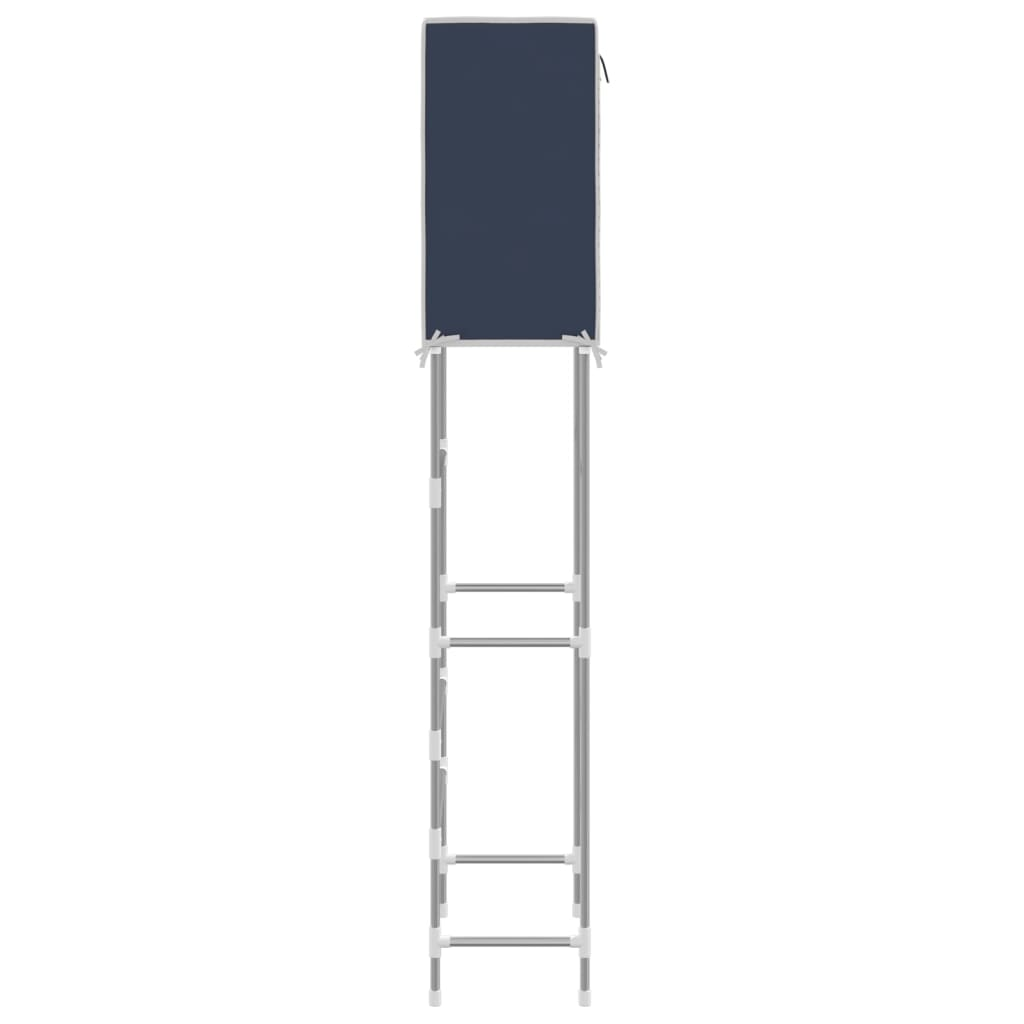 2-Tier Storage Rack over Toilet Blue 56x30x170 cm Iron