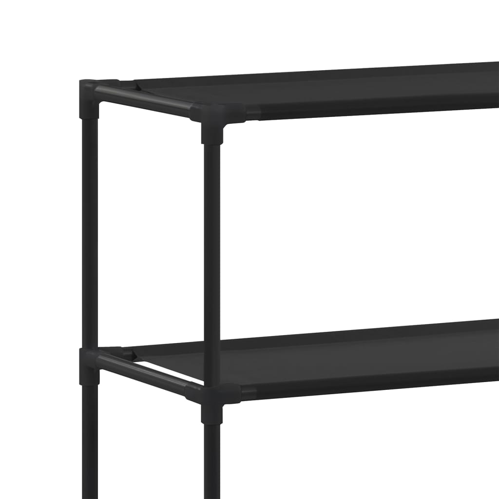 2-Tier Storage Rack over Washing Machine Black 69x28x143 cm Iron