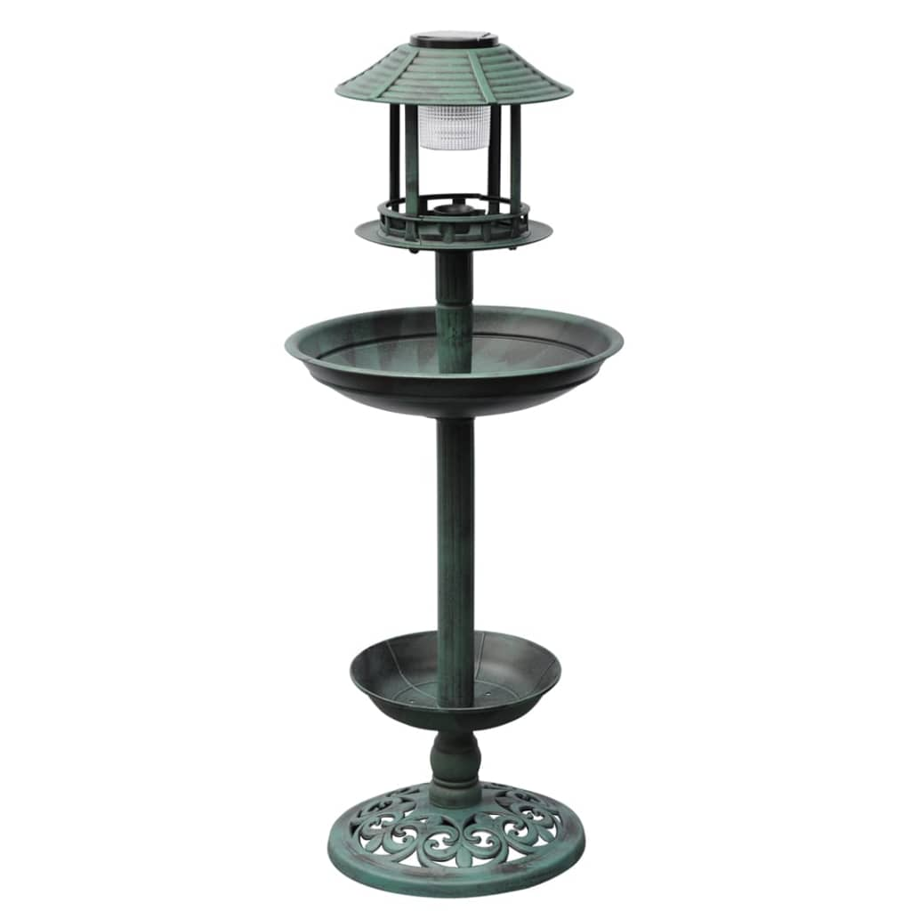 Bird Bath/ Feeder with Solar Light