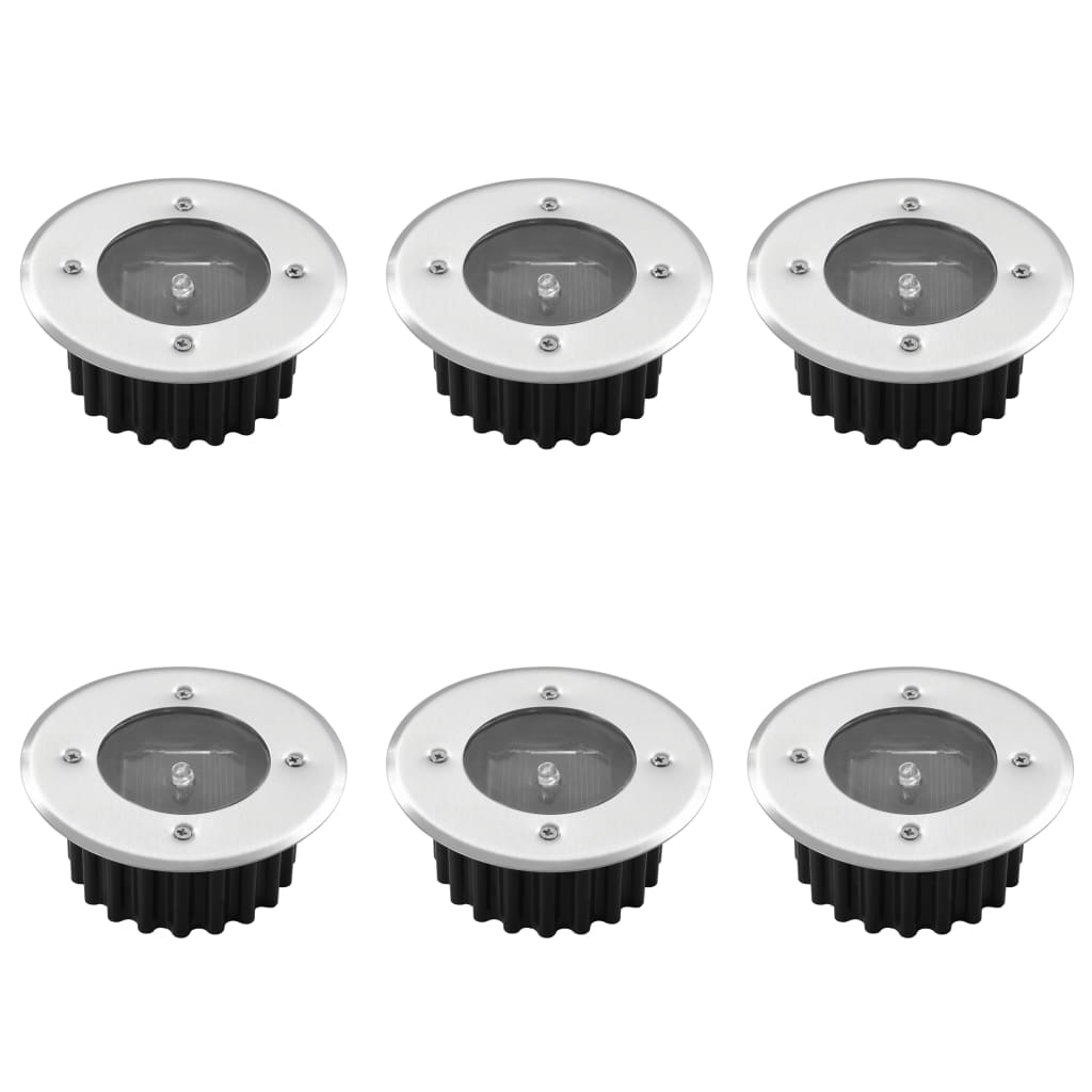 Solar 6x round Ground Spot