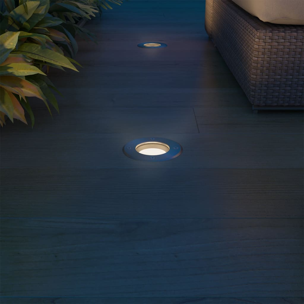 Outdoor LED Ground Lights 3 pcs Round