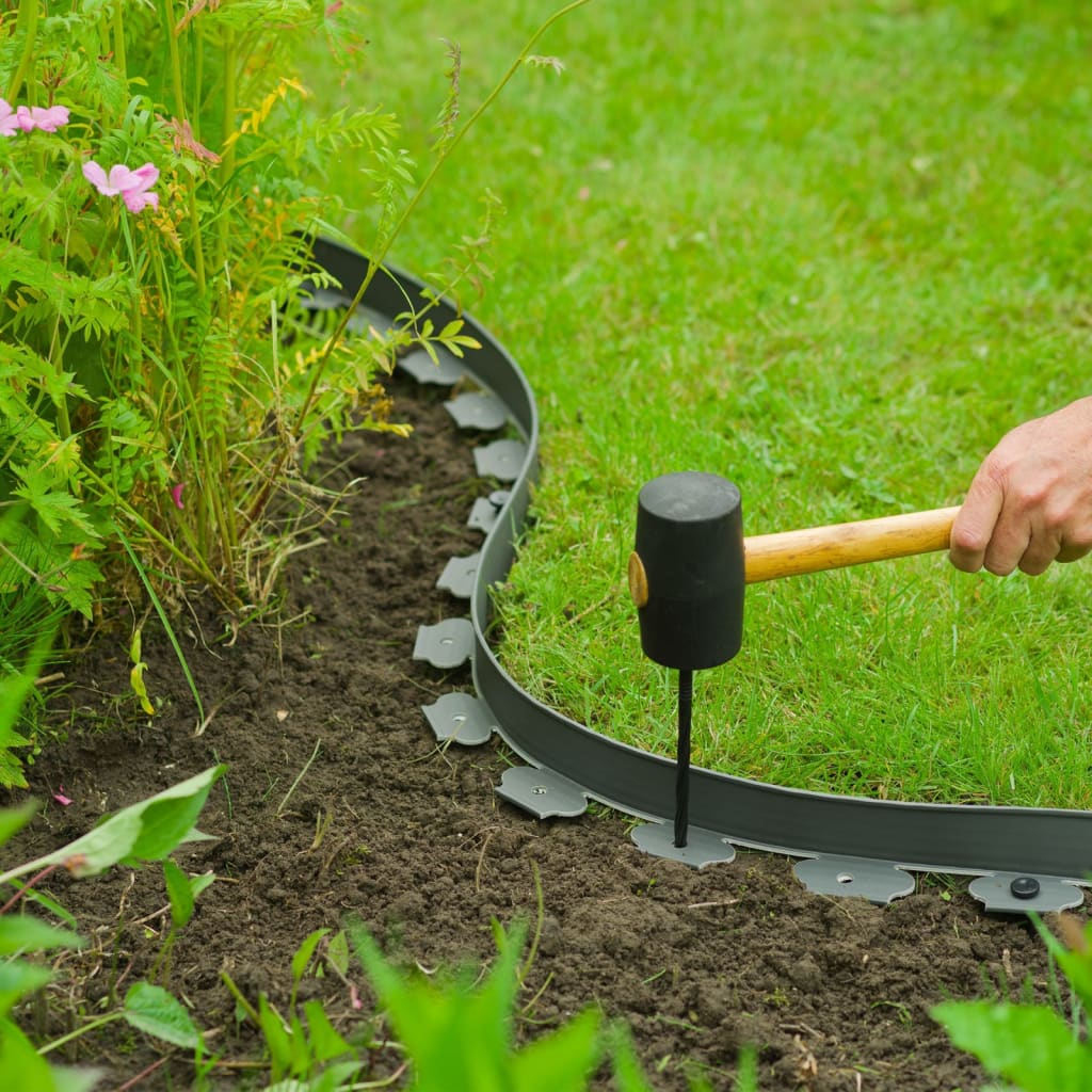 Nature Garden Border Edging 5cmx10m Grey