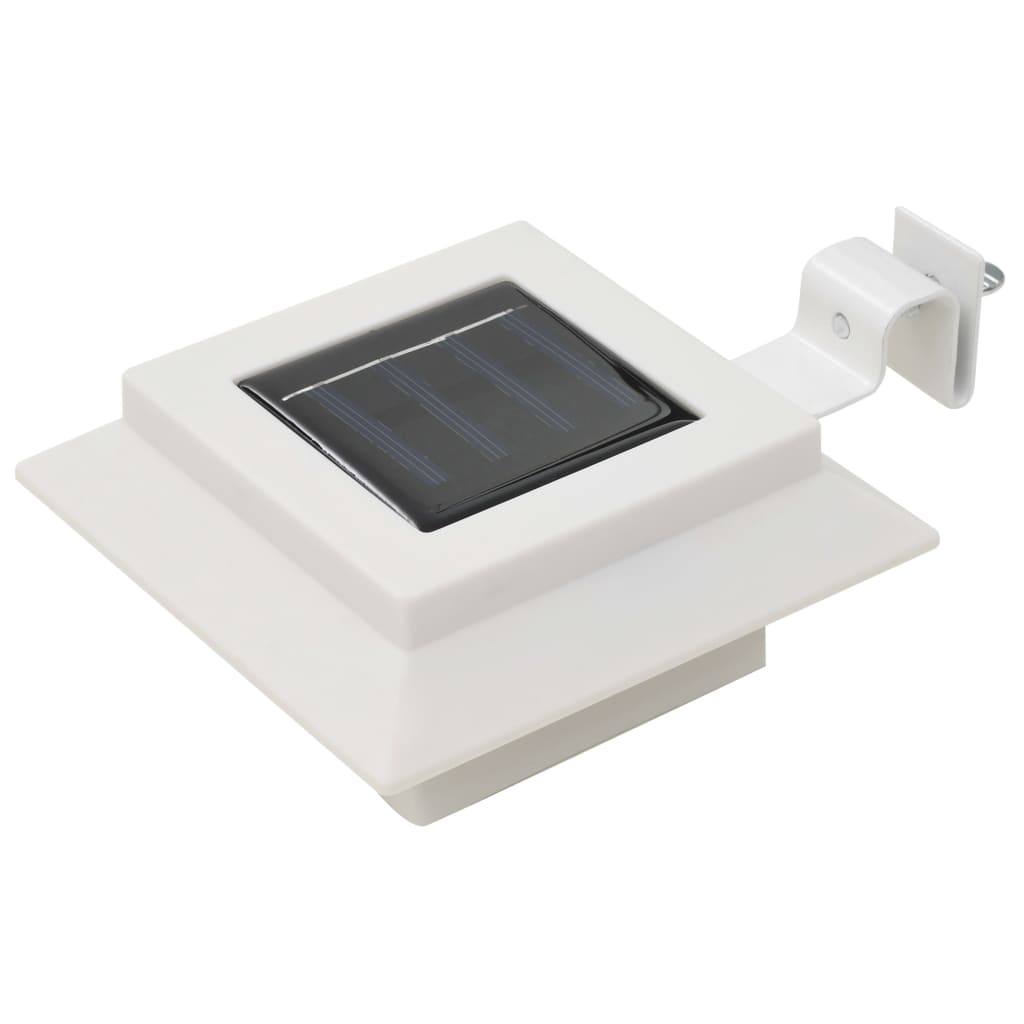 Outdoor Solar Lamps 6 pcs LED Square 12 cm White