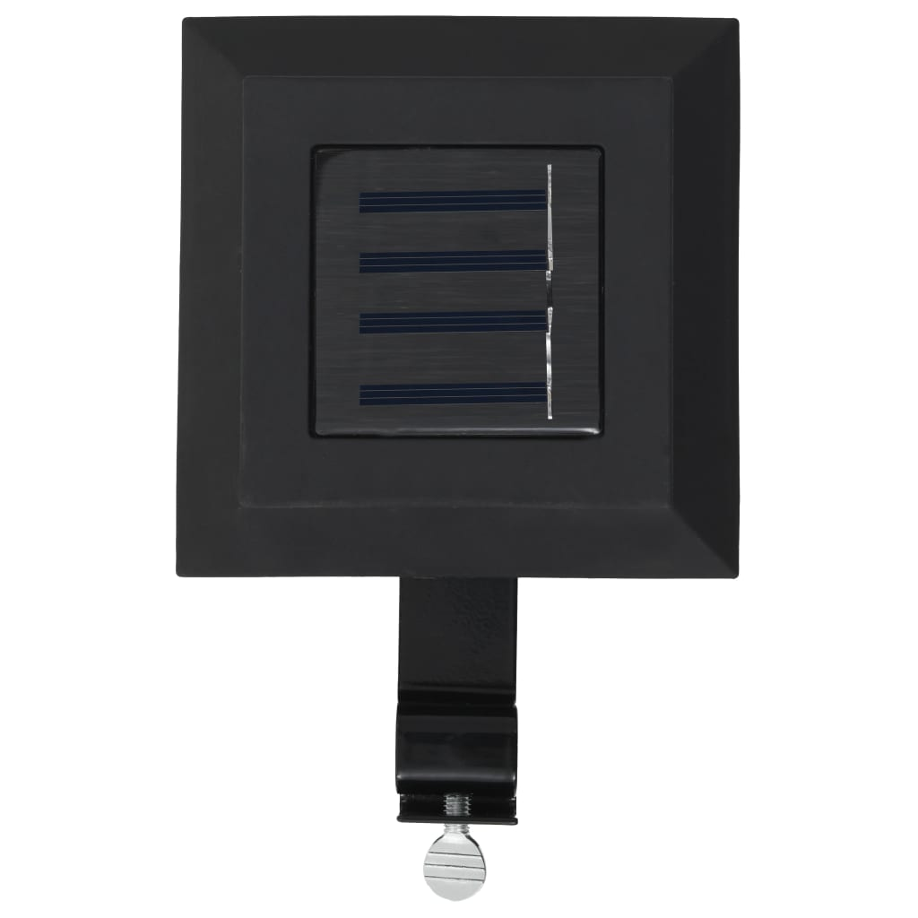 Outdoor Solar Lamps 6 pcs LED Square 12 cm Black