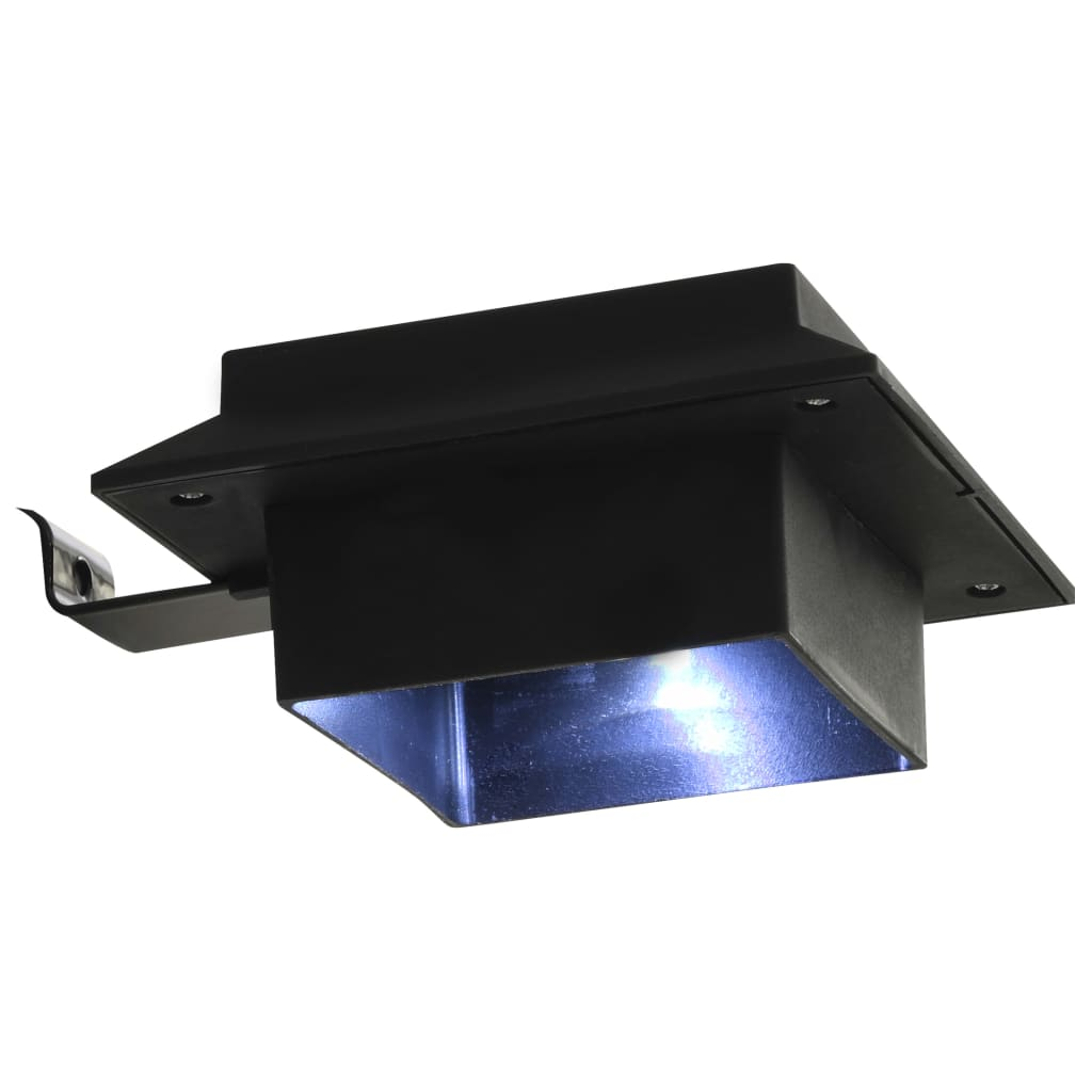 Outdoor Solar Lamps 6 pcs LED Square 12 cm Black