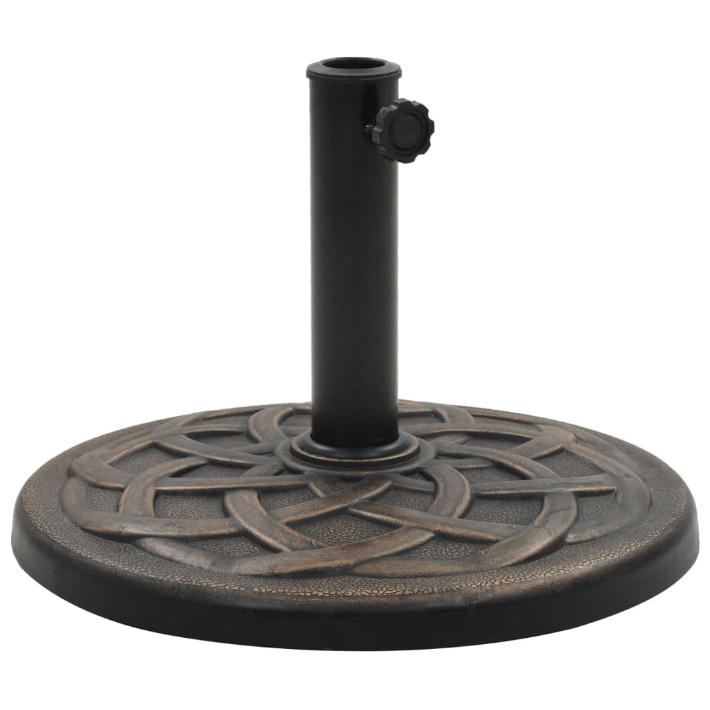 Parasol Base Round Polyresin 19 kg Bronze