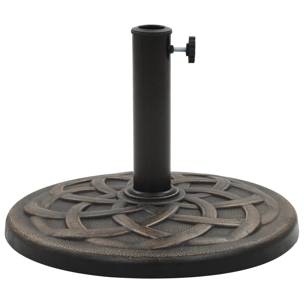 Parasol Base Round Polyresin 11 kg Bronze