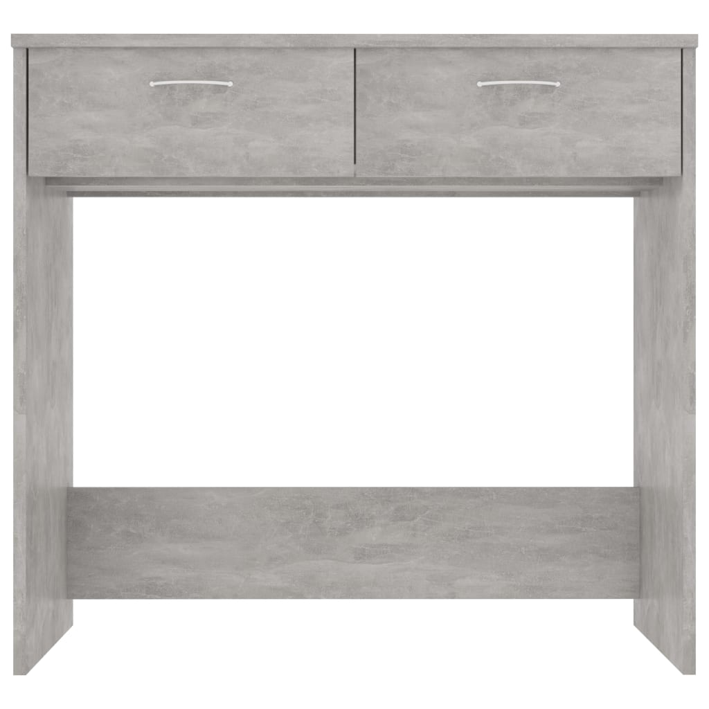 Desk Concrete Grey 80x40x75 cm Engineered Wood