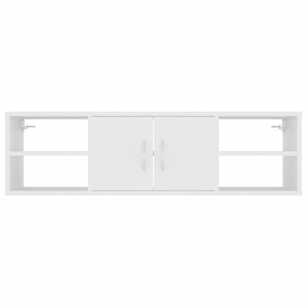 Wall Shelf White 102x30x29 cm Engineered Wood