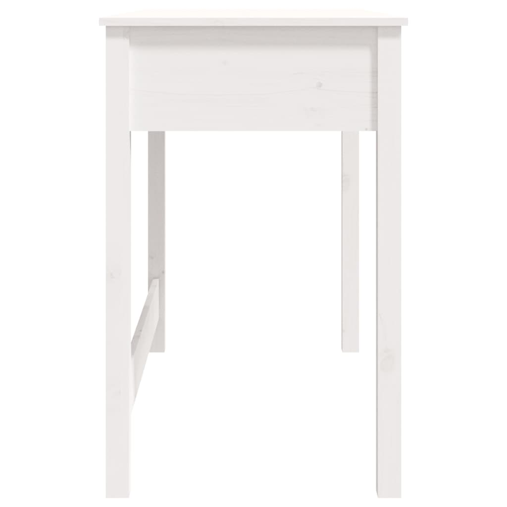 Desk with Drawers White 100x50x78 cm Solid Wood Pine