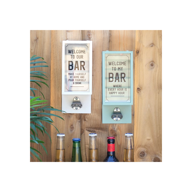 Green Garden Bar Bottle Opener Plaque