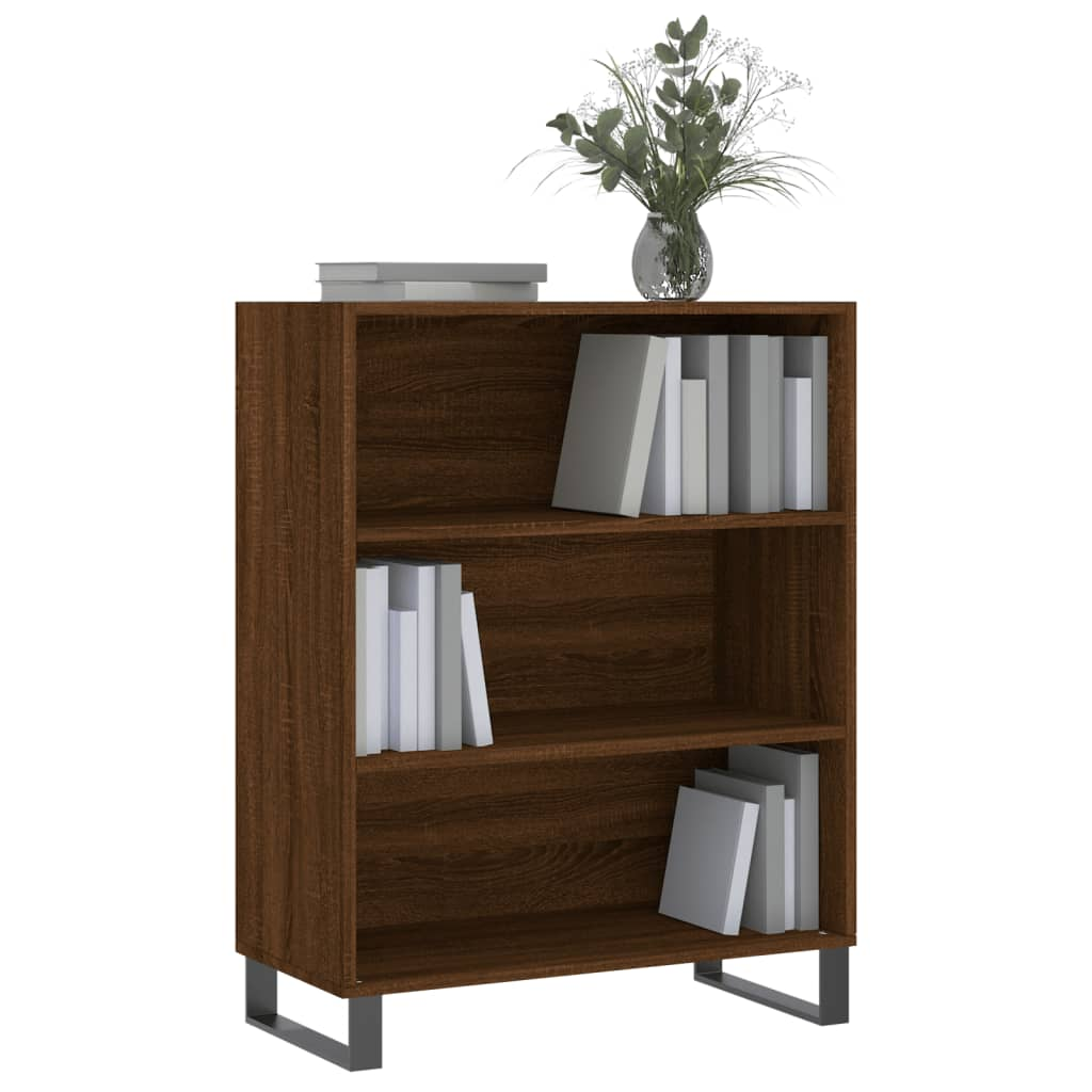 Shelf Cabinet Brown Oak 69.5x32.5x90 cm Engineered Wood