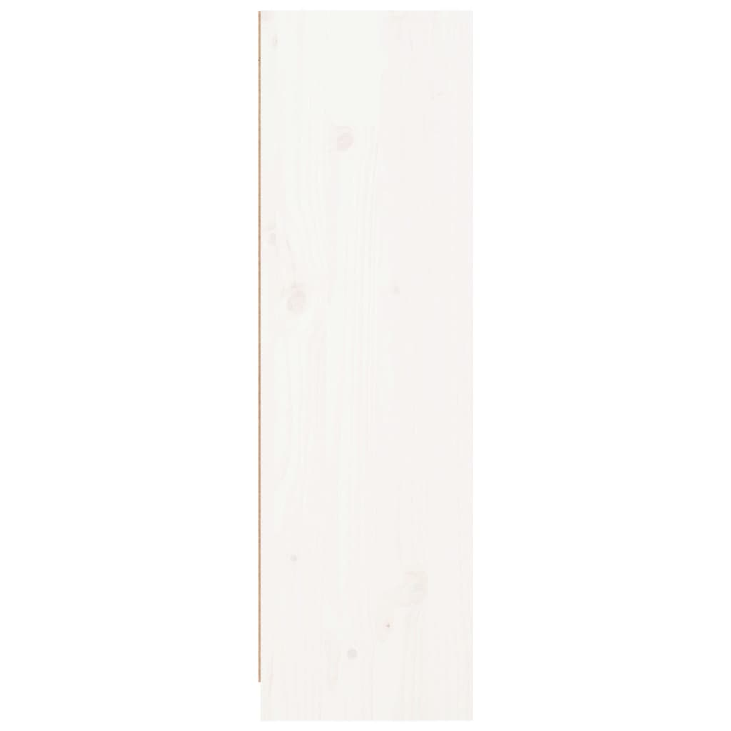 Bookcase White 70x33x110 cm Solid Wood Pine