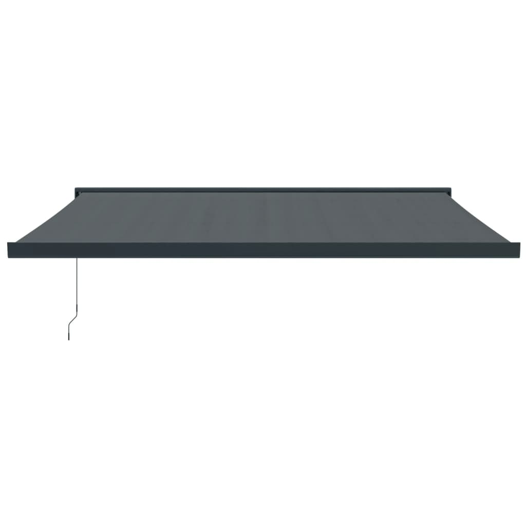 Retractable Awning Anthracite 4x3 m Fabric and Aluminium