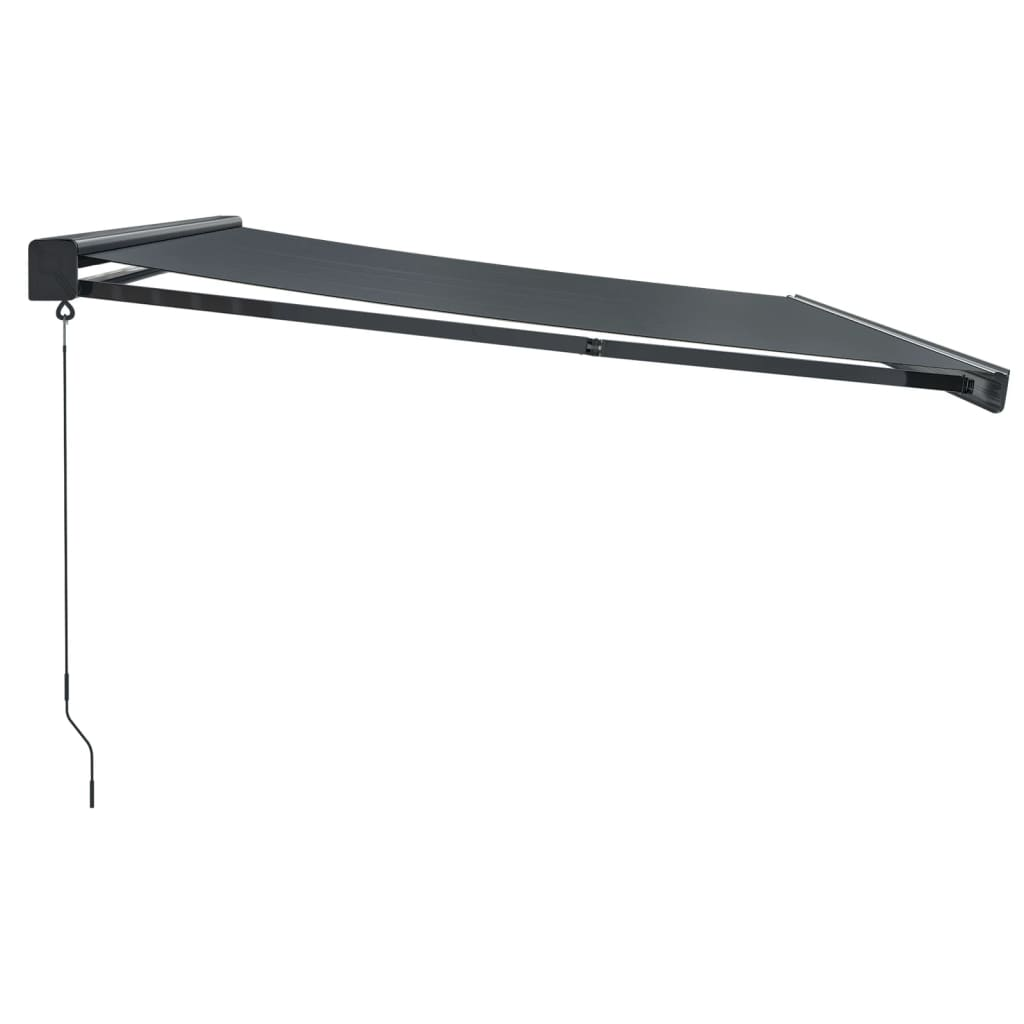 Retractable Awning Anthracite 4x3 m Fabric and Aluminium